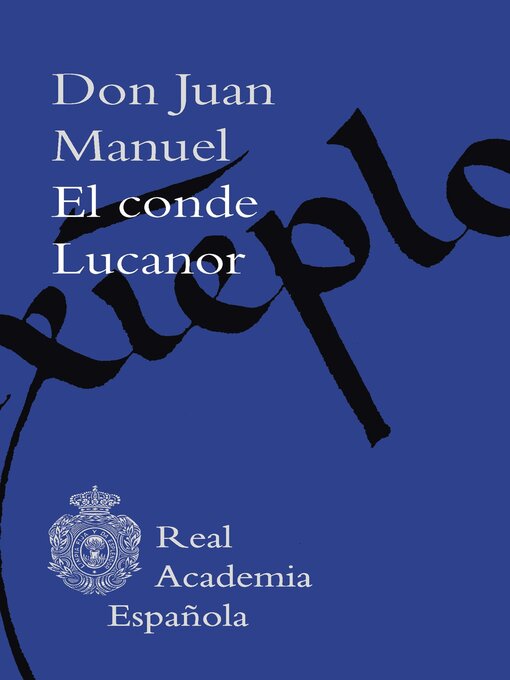 Title details for El conde Lucanor by Don Juan Manuel - Available